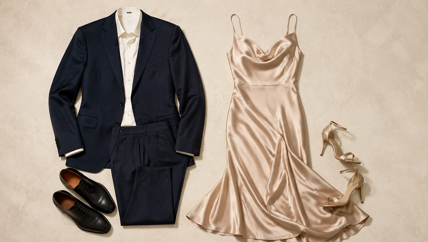 Outfit ideas for twilight dip kiss on empty dunes engagement photos