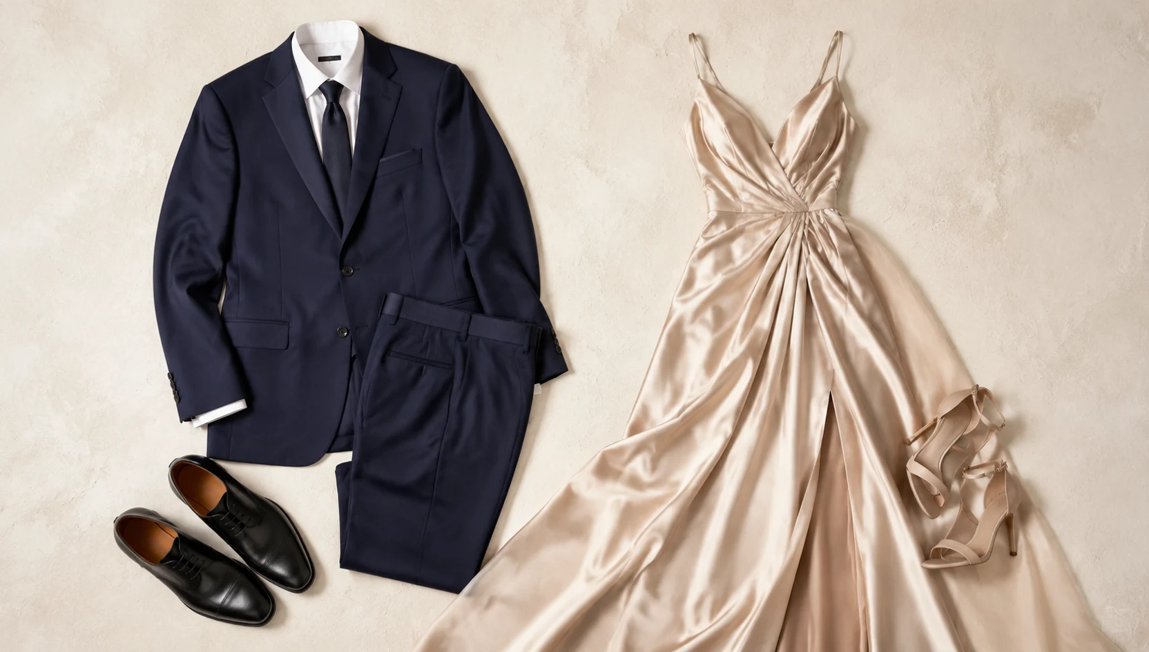Outfit ideas for piggyback ride past city lights on the bridge at dusk engagement photos