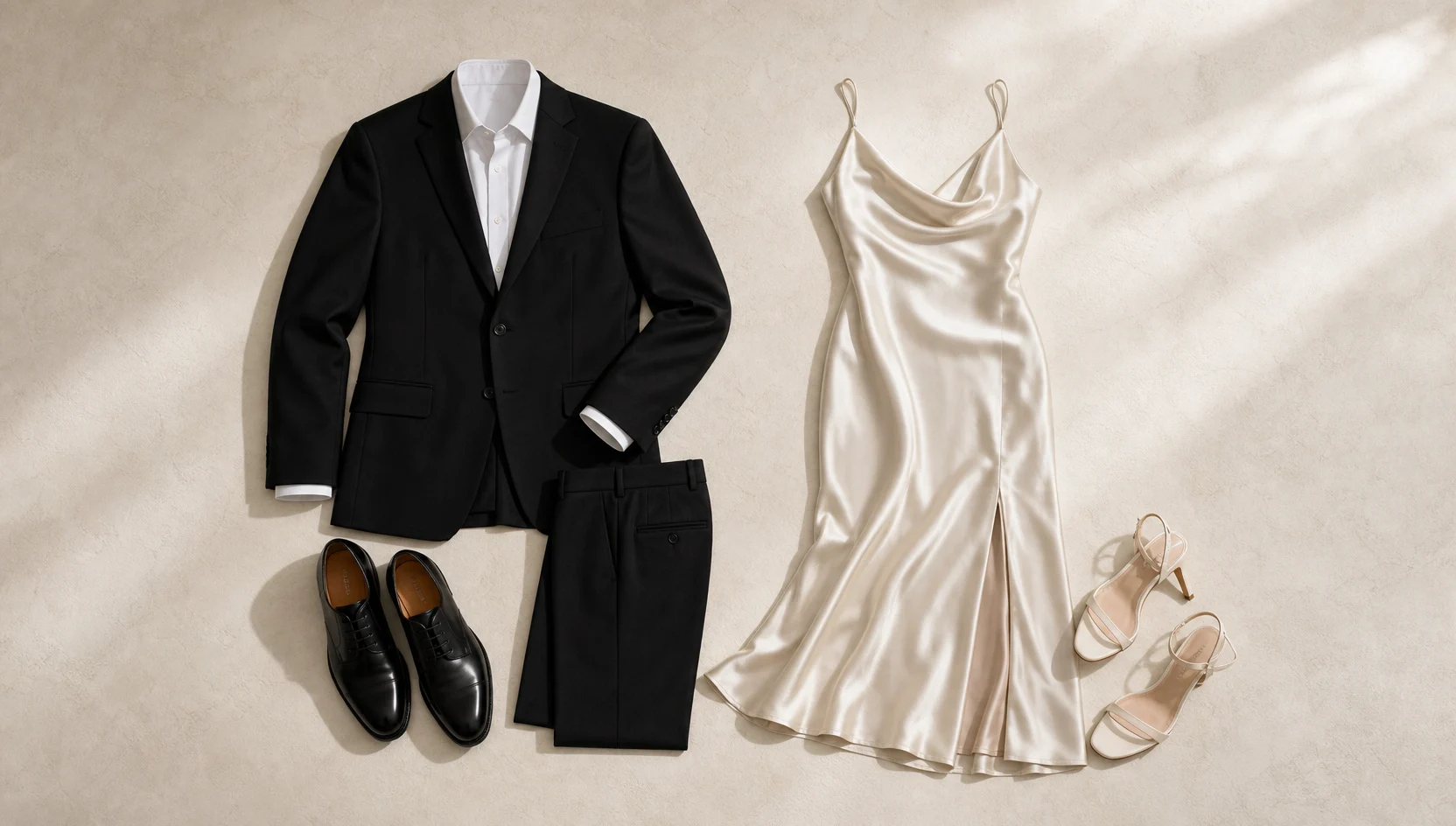 Outfit ideas for blue hour ring reveal on the shore engagement photos