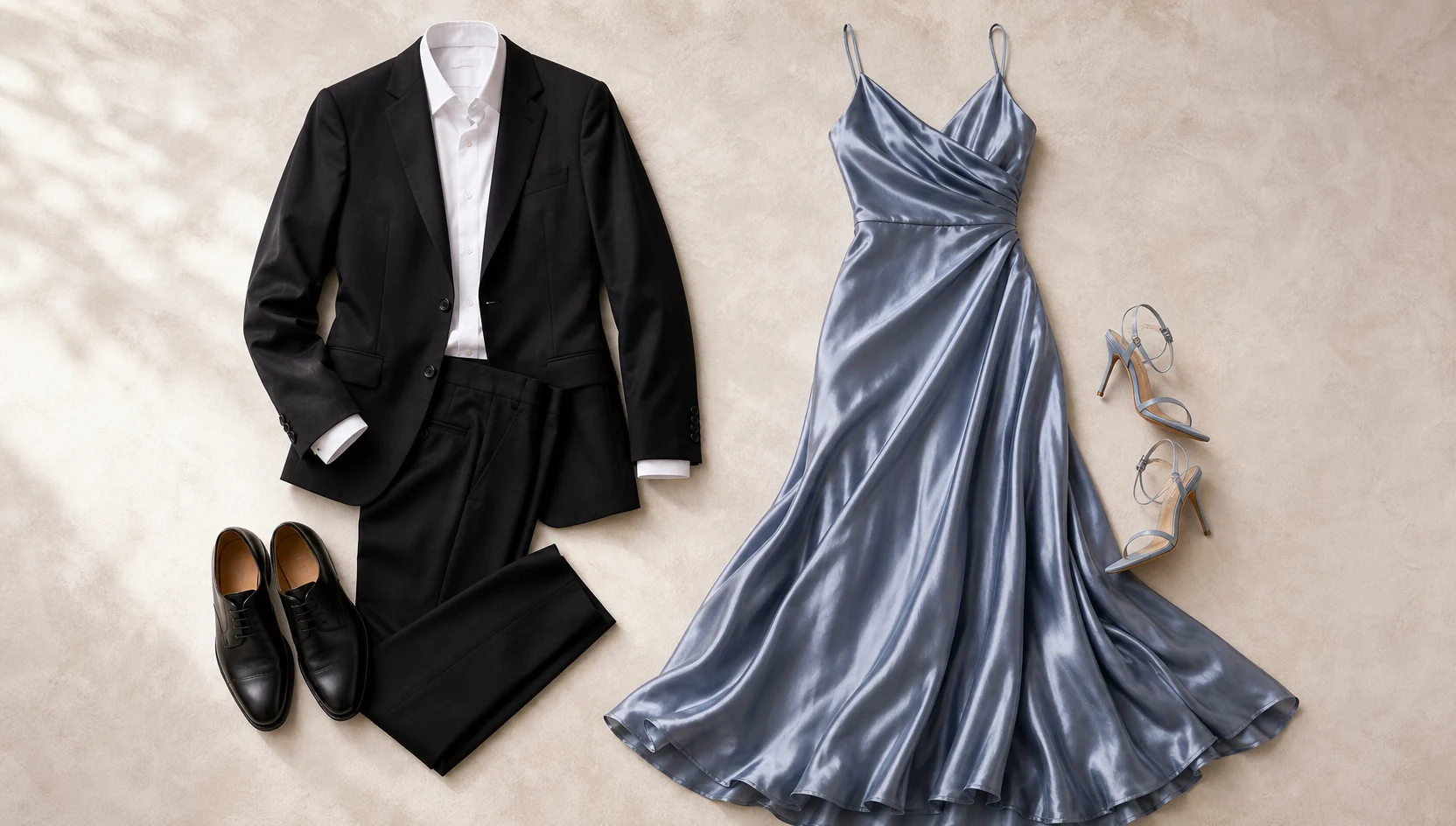 Outfit ideas for intimate blue hour slow dance in the prairie engagement photos
