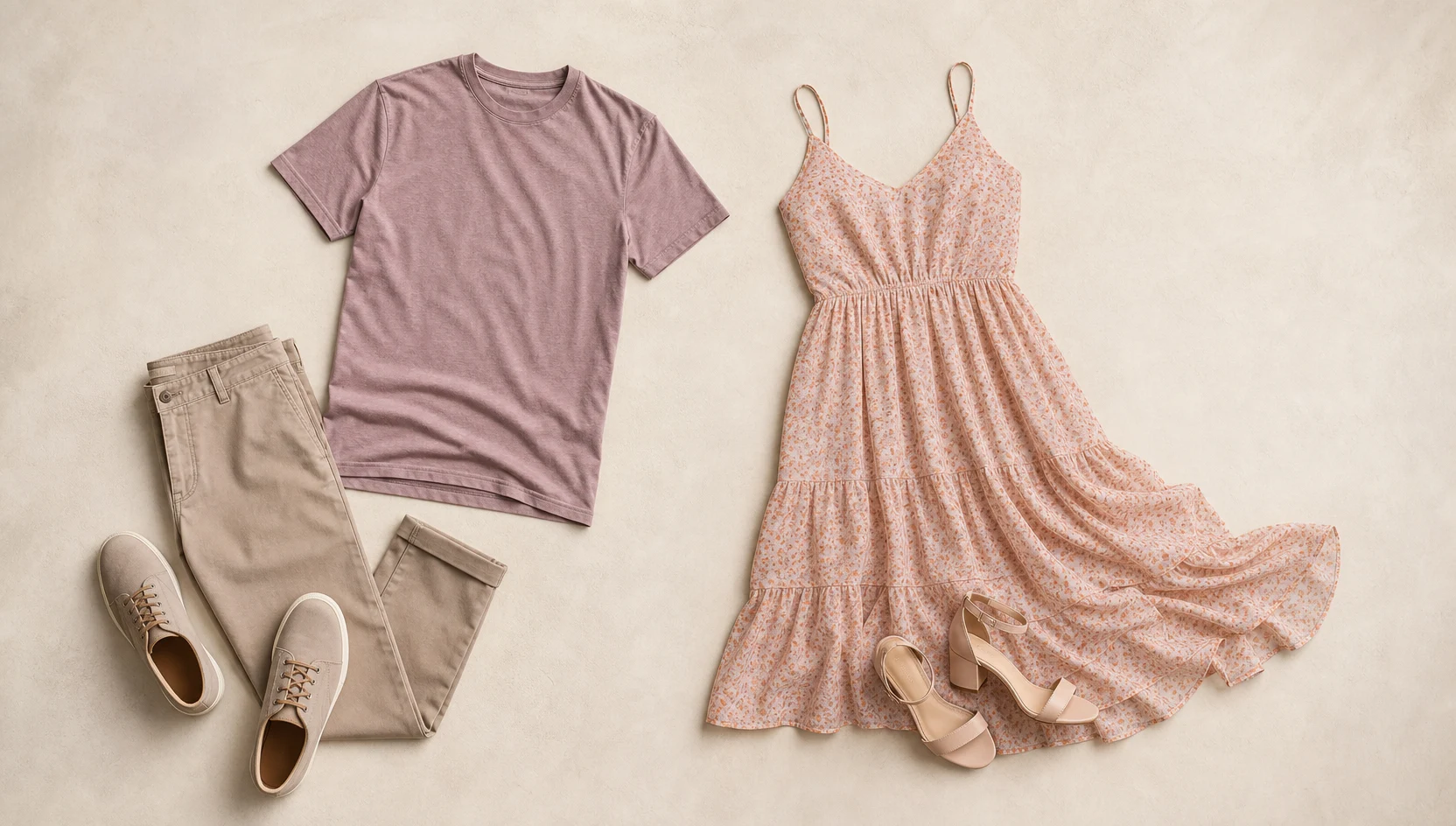 Outfit ideas for discovering tidepool treasures at misty sunrise engagement photos