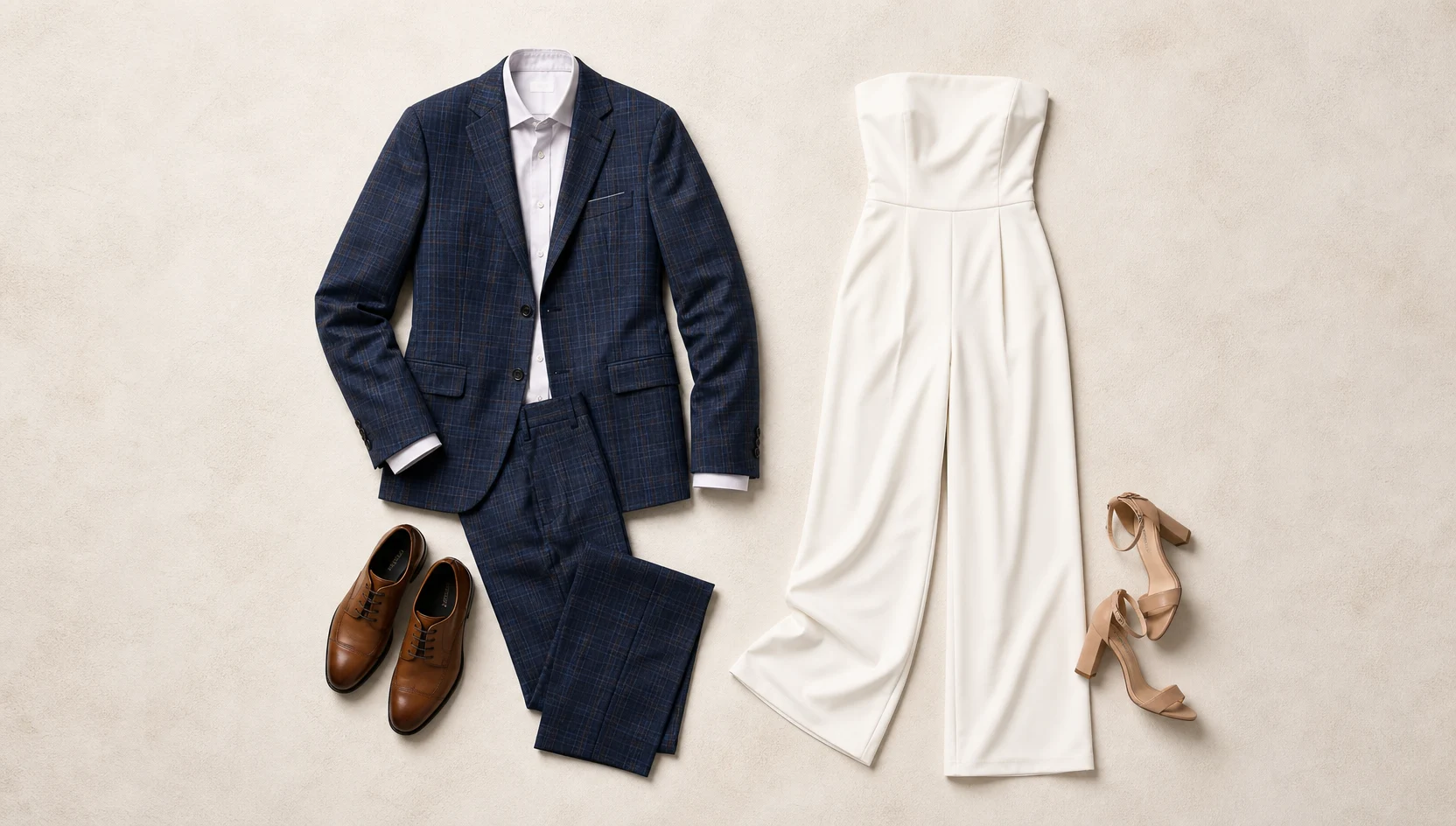 Outfit ideas for editorial dip kiss on overcast pond bridge engagement photos