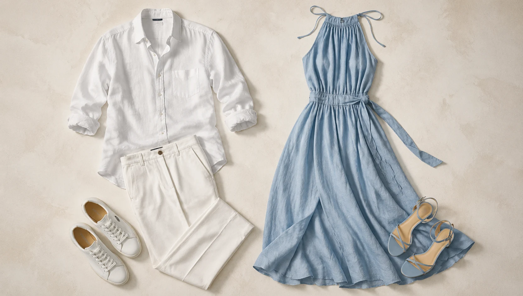 Outfit ideas for light as air dip kiss in the rose courtyard engagement photos