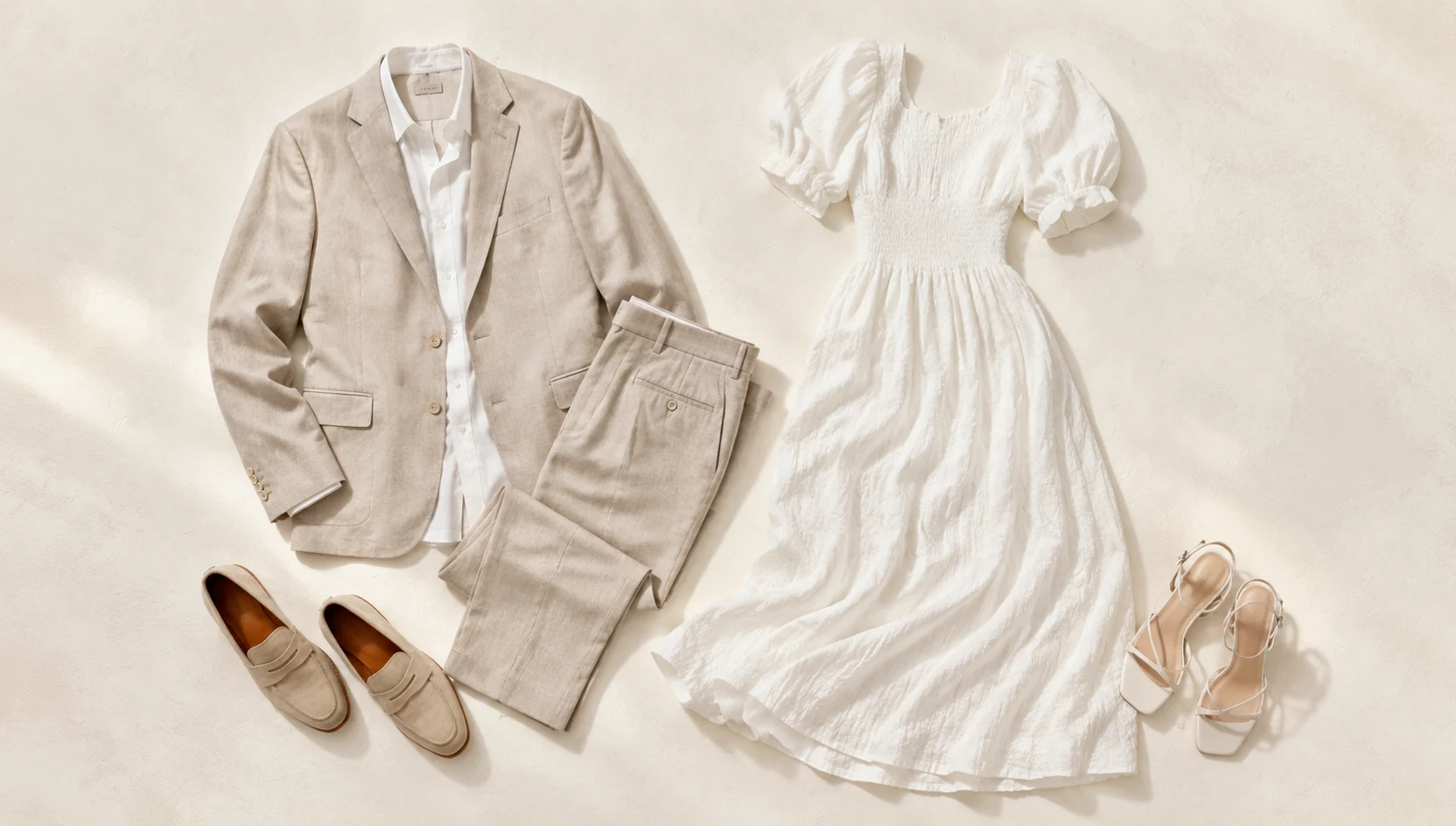 Outfit ideas for editorial dip kiss in the wildflower meadow engagement photos