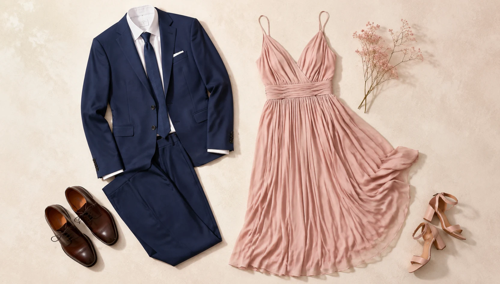 Outfit ideas for forehead touch under a canopy of pink cherry blossoms engagement photos
