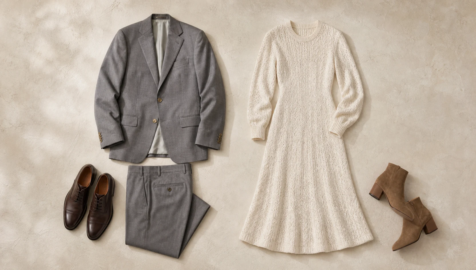 Outfit ideas for intimate forehead touch on a golden avenue engagement photos