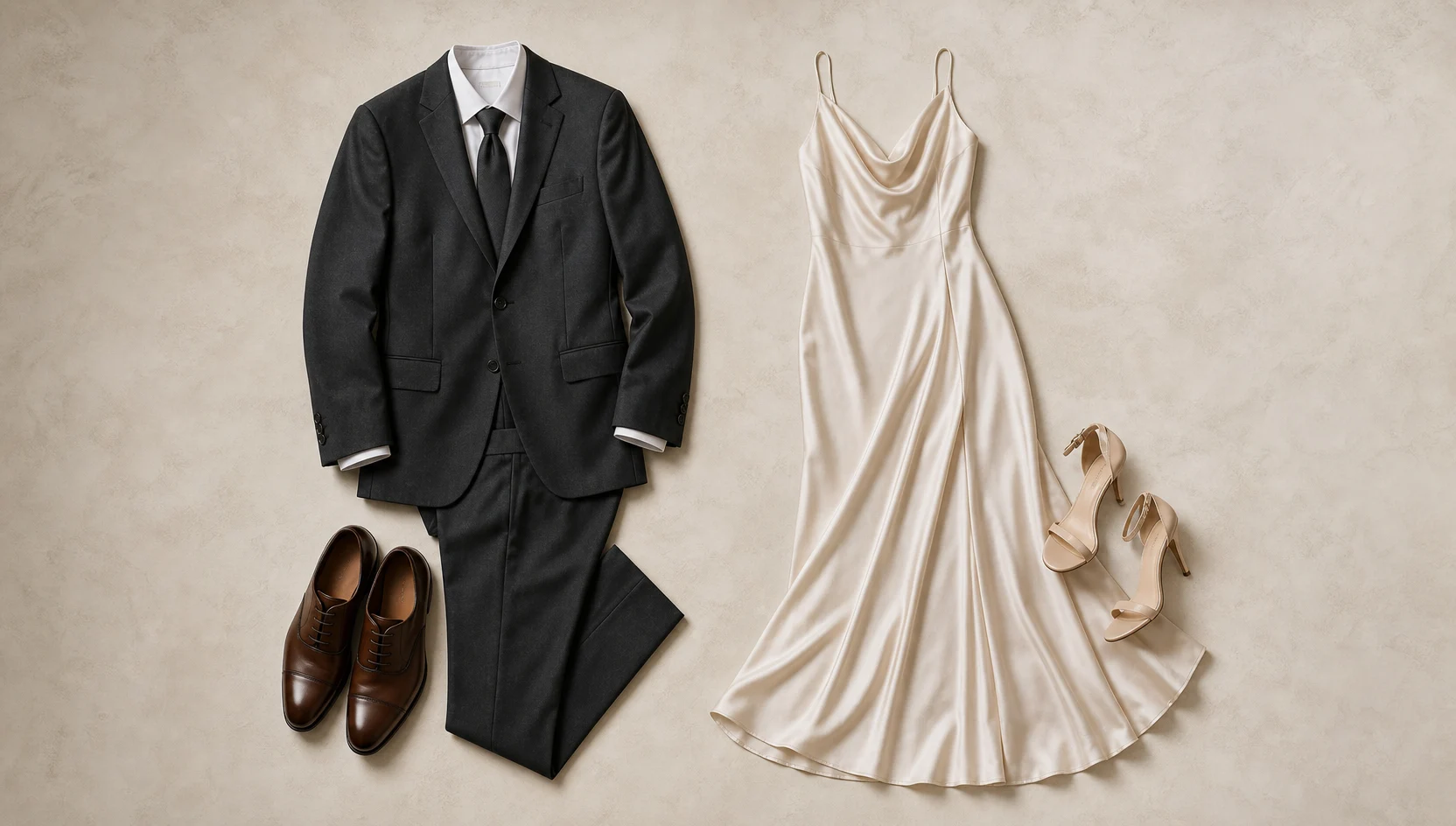 Outfit ideas for a quiet forehead touch among old books engagement photos