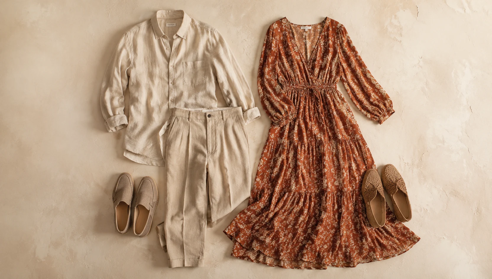 Outfit ideas for gazing at sunrise from the prairie ridge engagement photos