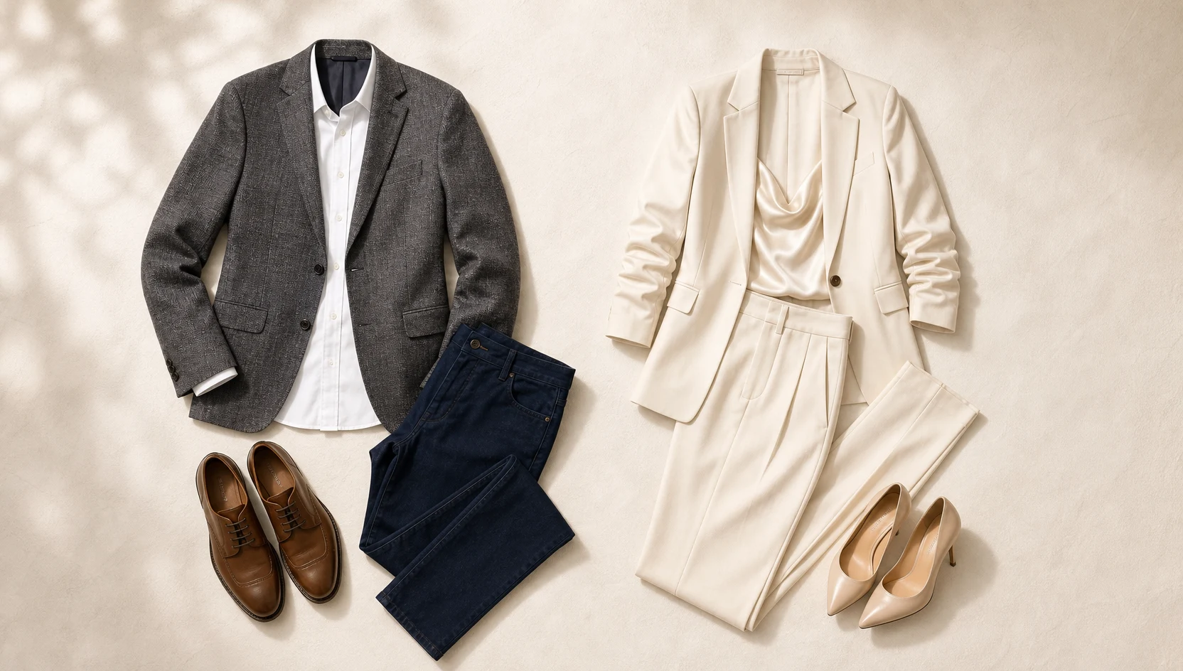 Outfit ideas for golden hour stroll through the twinkle-lit alley engagement photos