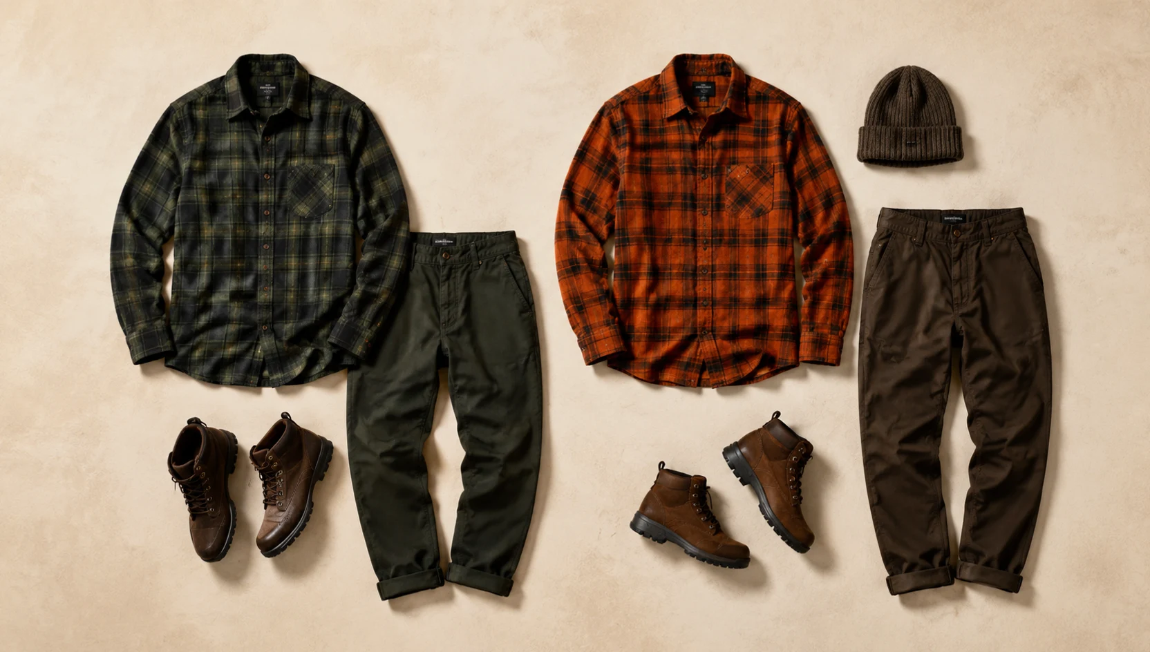 Outfit ideas for golden light horizon gaze from a summit trail engagement photos