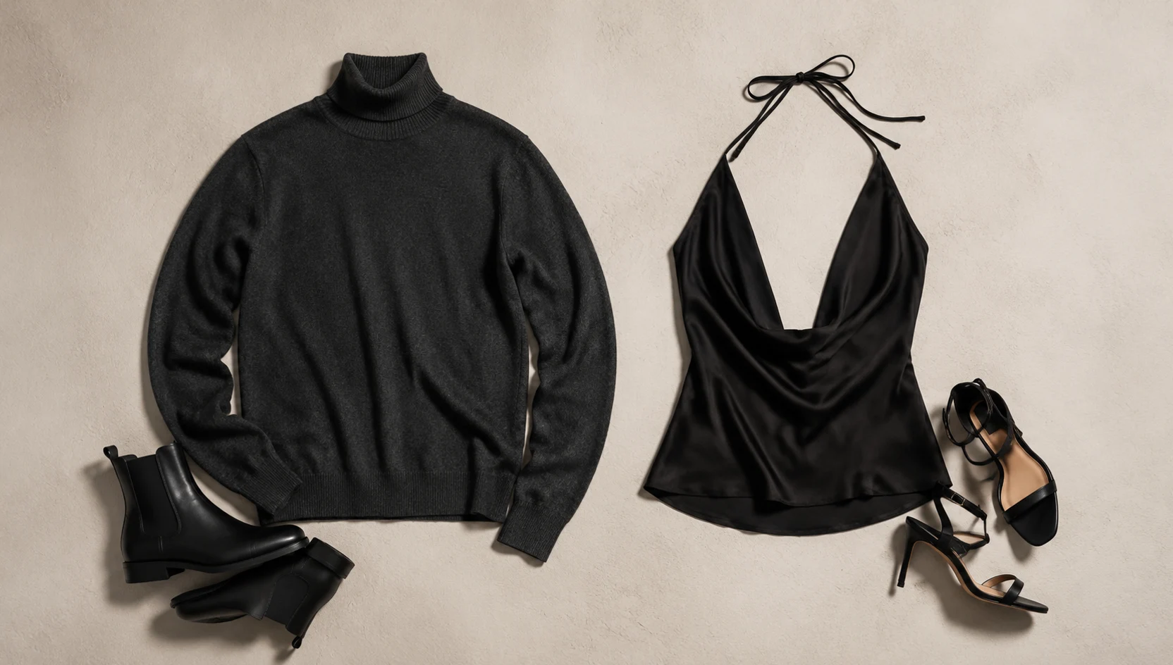 Outfit ideas for intimate sunset silhouette on park overlook engagement photos