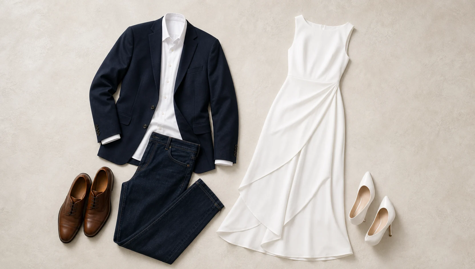 Outfit ideas for laughing dip kiss on the crosswalk engagement photos