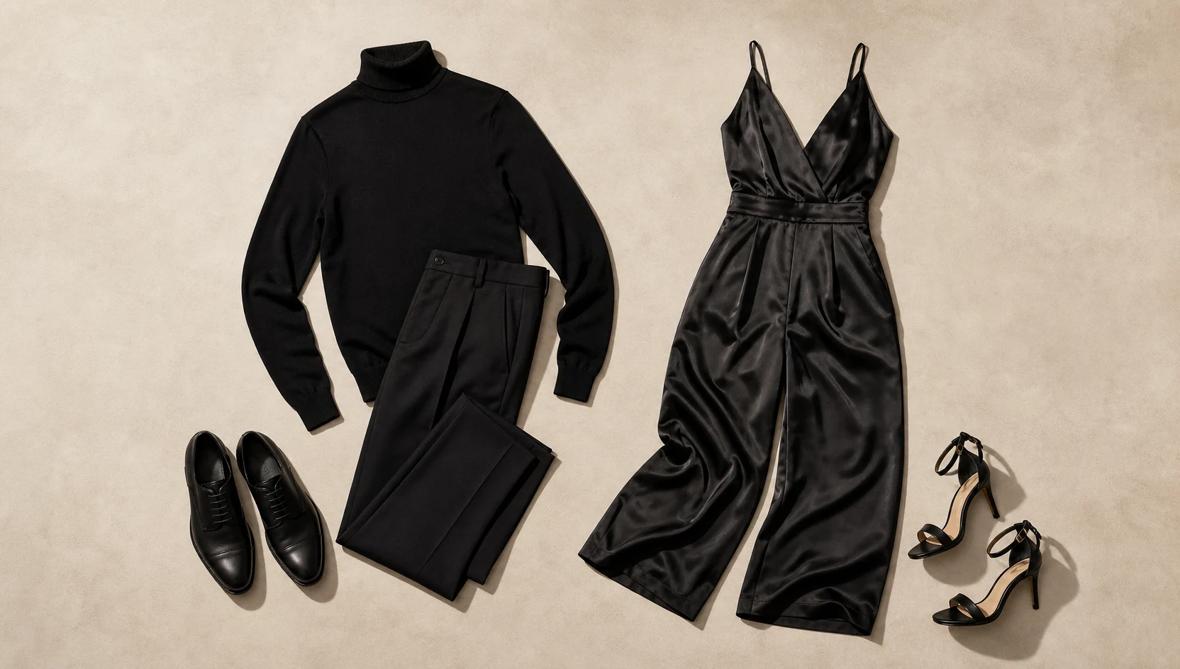 Outfit ideas for dip kiss under vintage loft lighting engagement photos