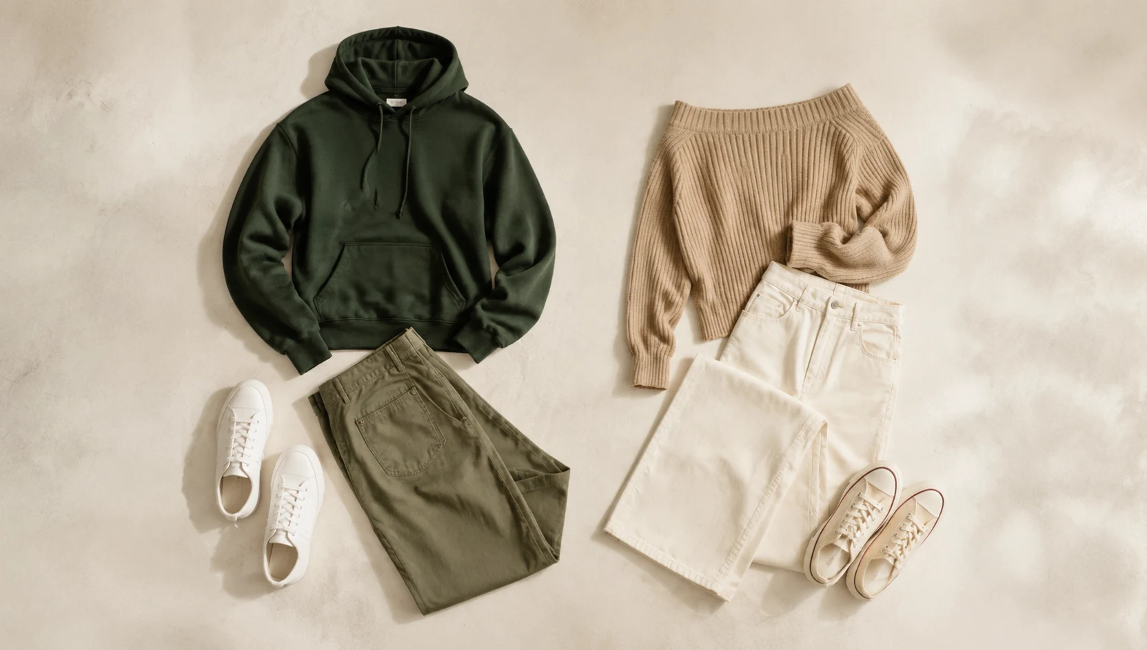 Outfit ideas for looking out over the city from loft windows engagement photos
