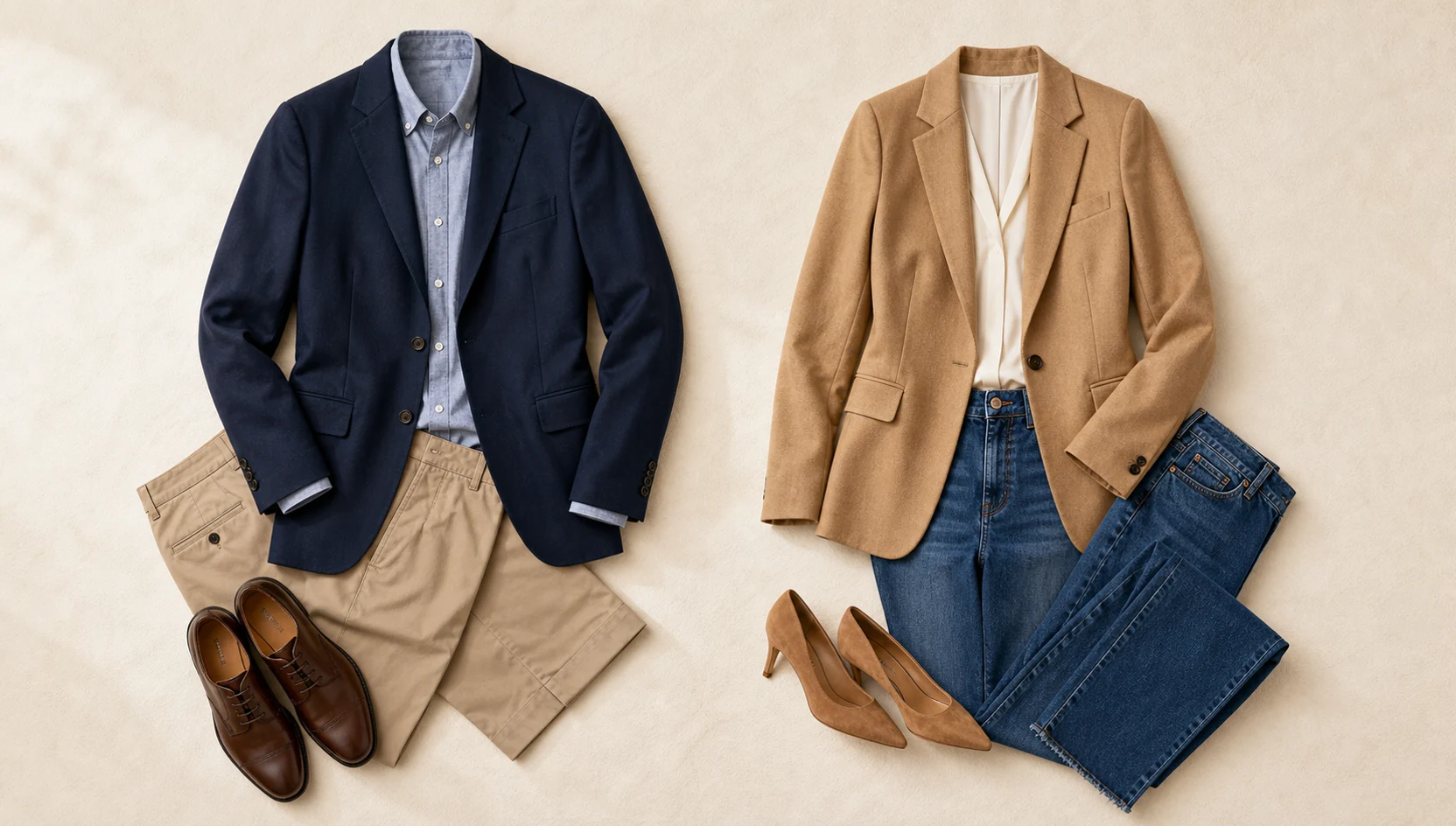 Outfit ideas for looking down golden hour avenue engagement photos