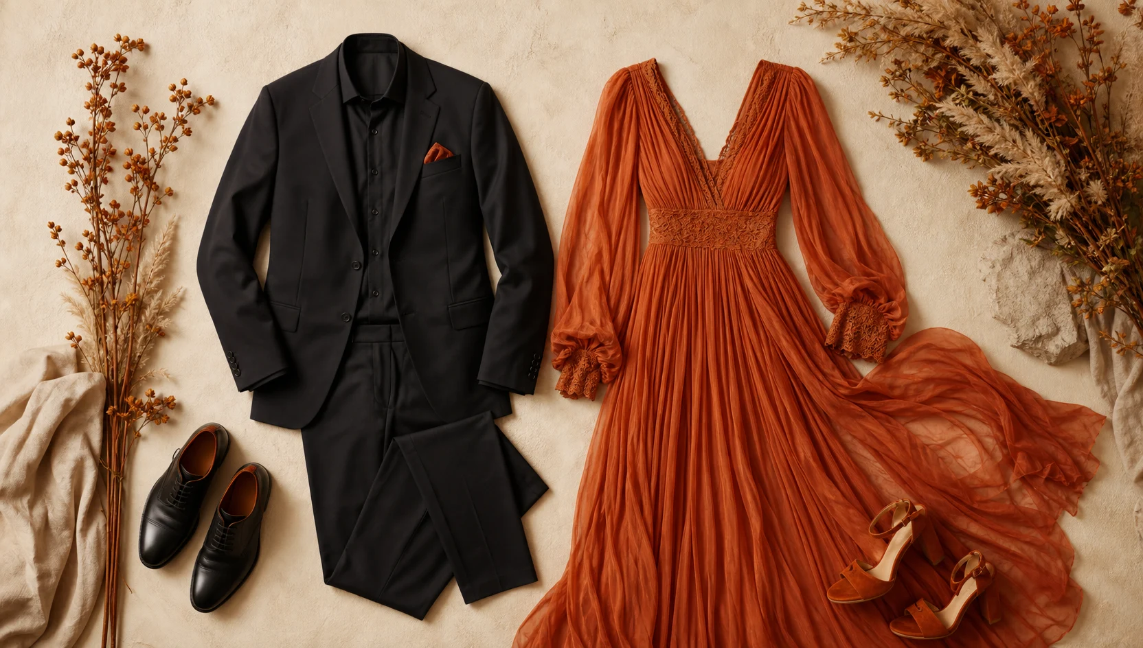 Outfit ideas for horizon gaze in amber aspen light engagement photos