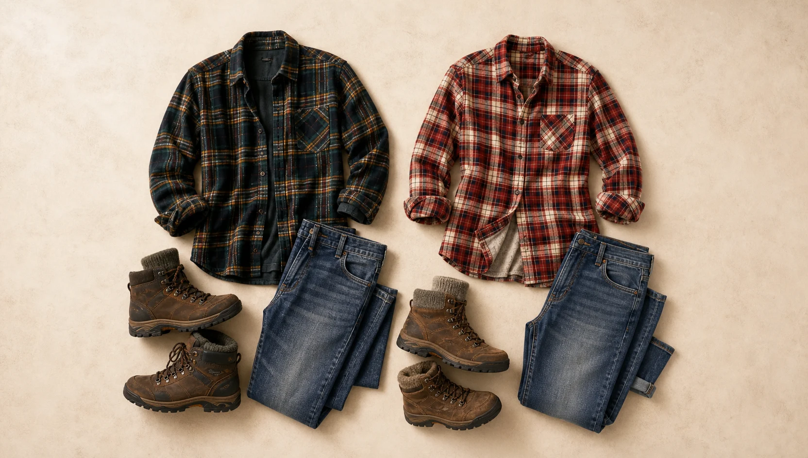 Outfit ideas for looking out at golden mountain vistas engagement photos