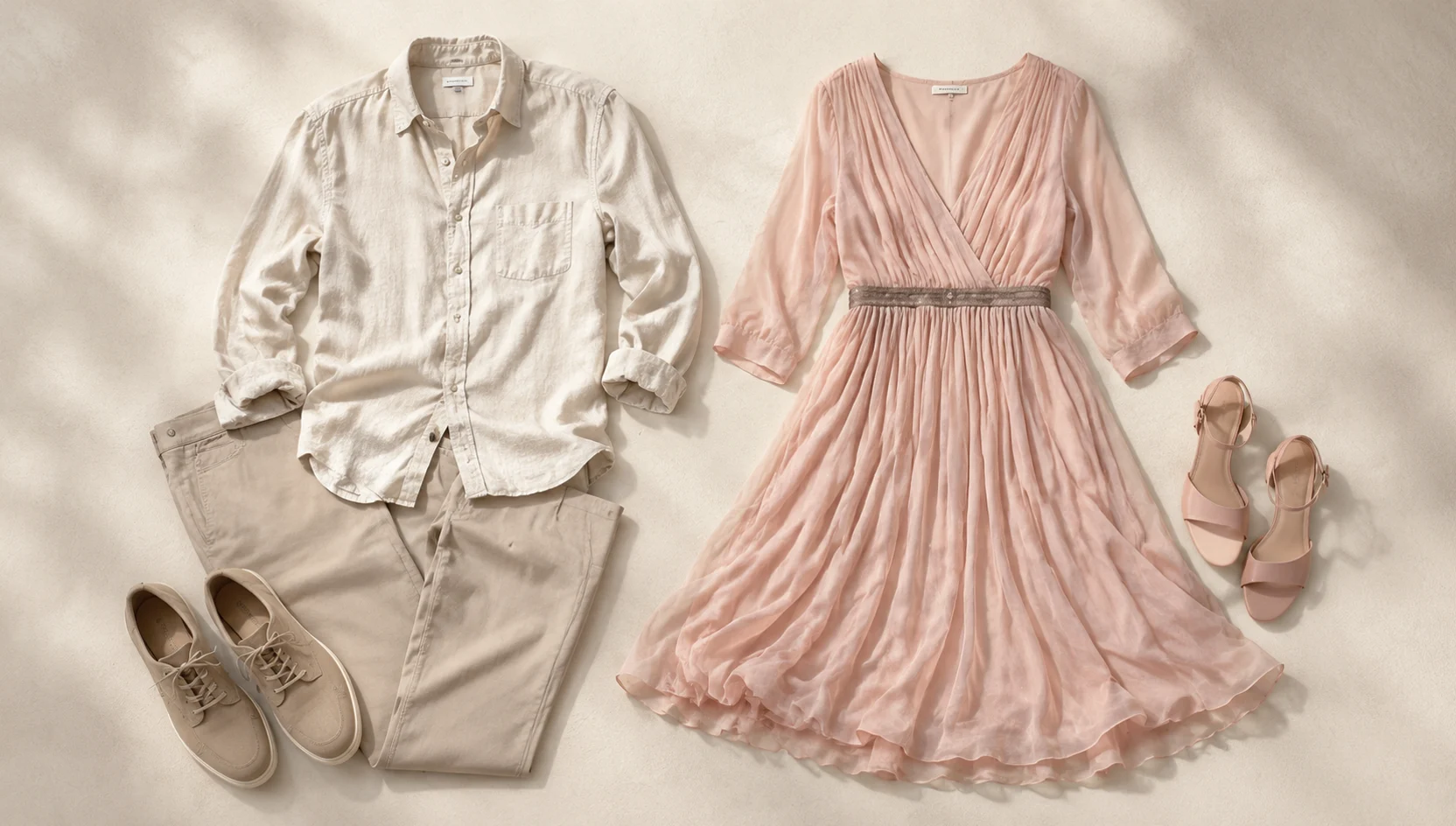 Outfit ideas for morning dew on roses as they sit close engagement photos