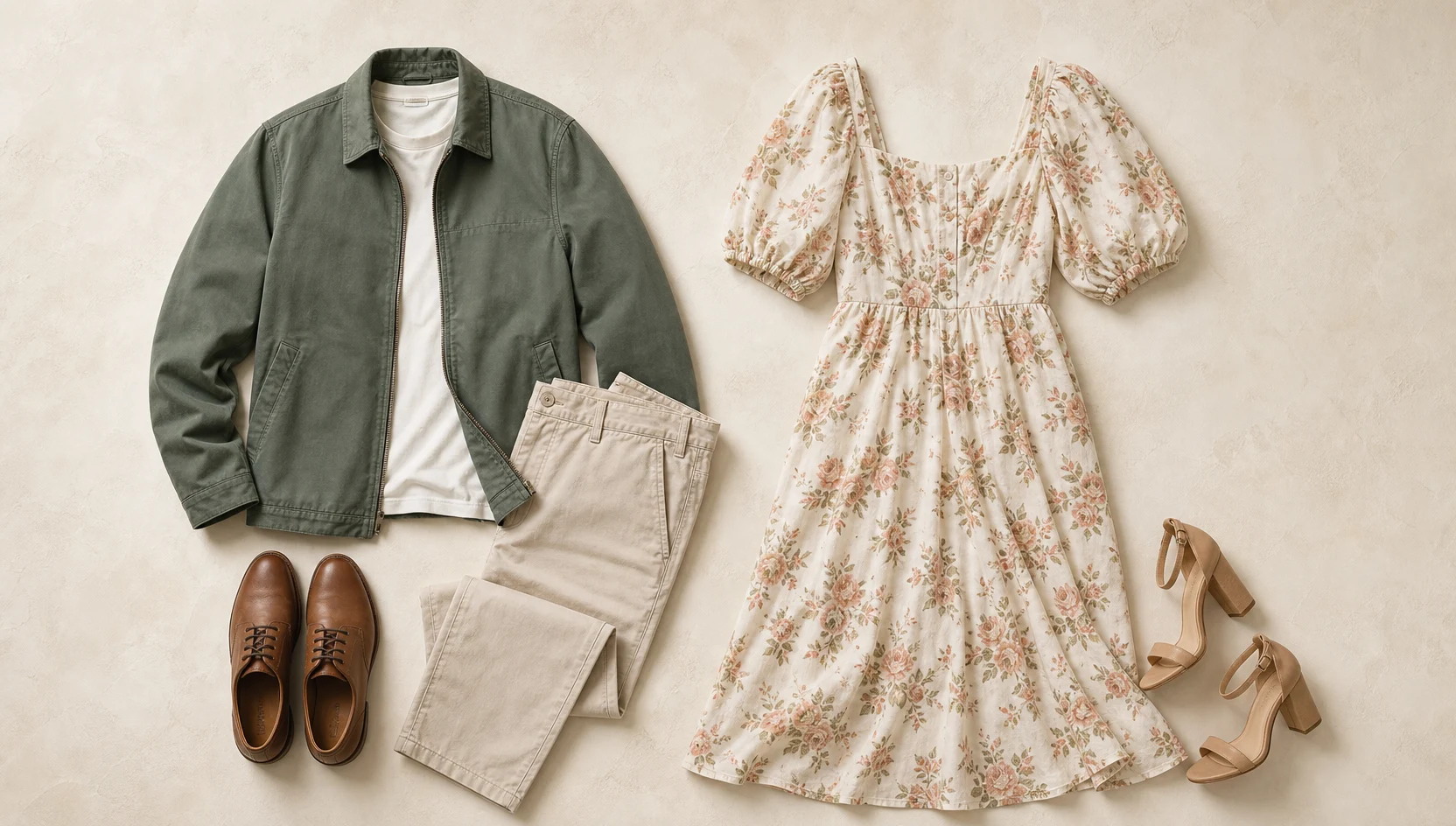 Outfit ideas for morning stroll along the grand avenue engagement photos