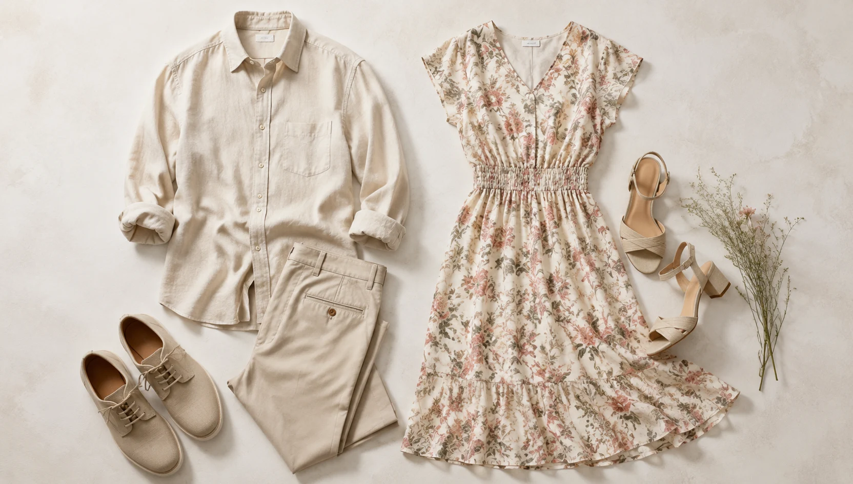 Outfit ideas for playful piggyback on a golden hour terrace engagement photos