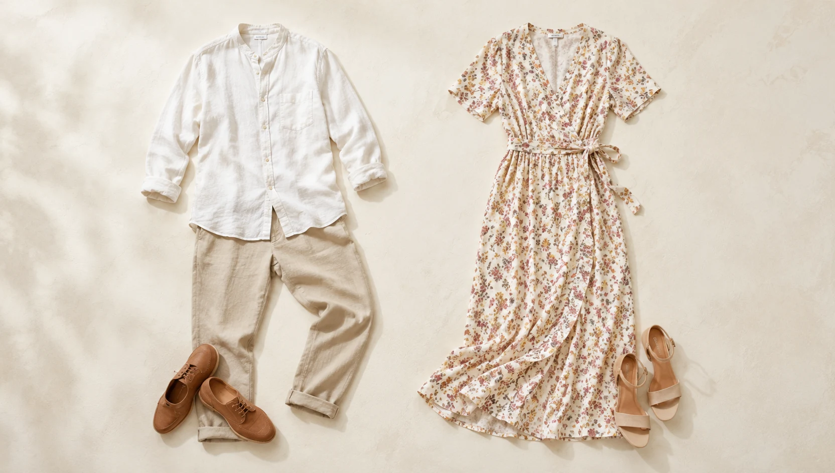 Outfit ideas for piggyback ride along the forest stream engagement photos