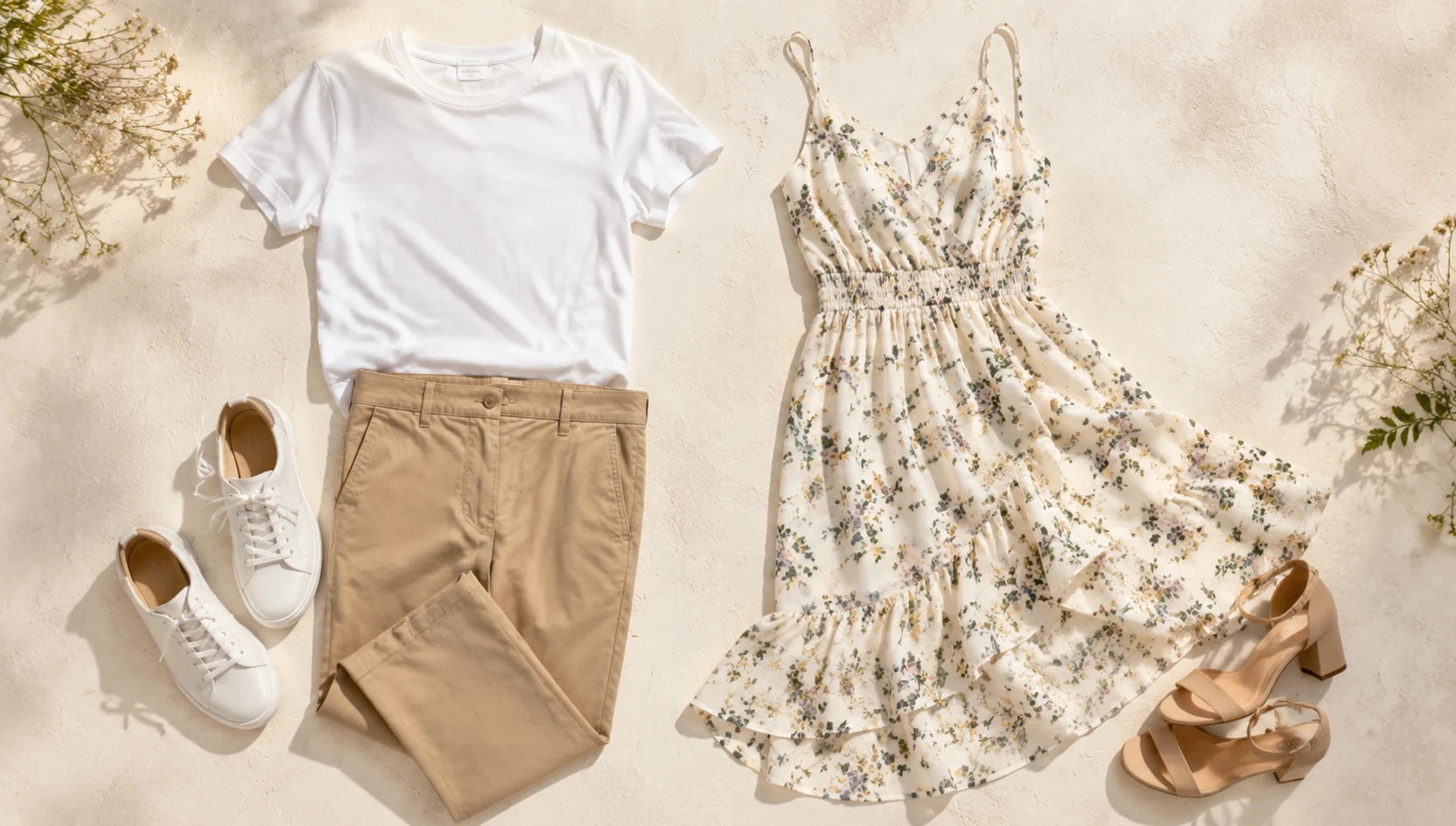 Outfit ideas for she hops on for a sunset ride down the beach engagement photos