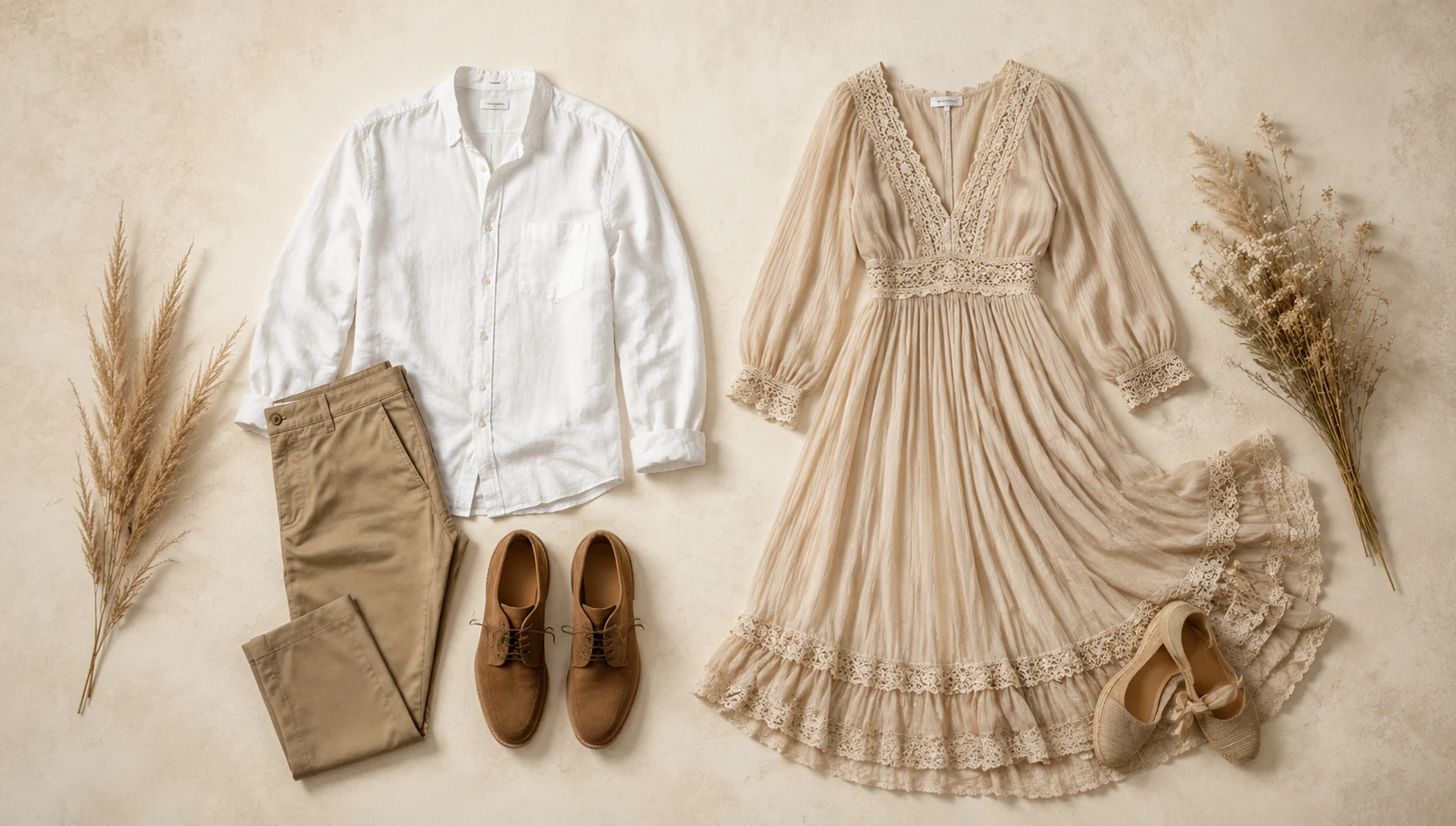 Outfit ideas for playful walk down a dew-kissed country lane engagement photos