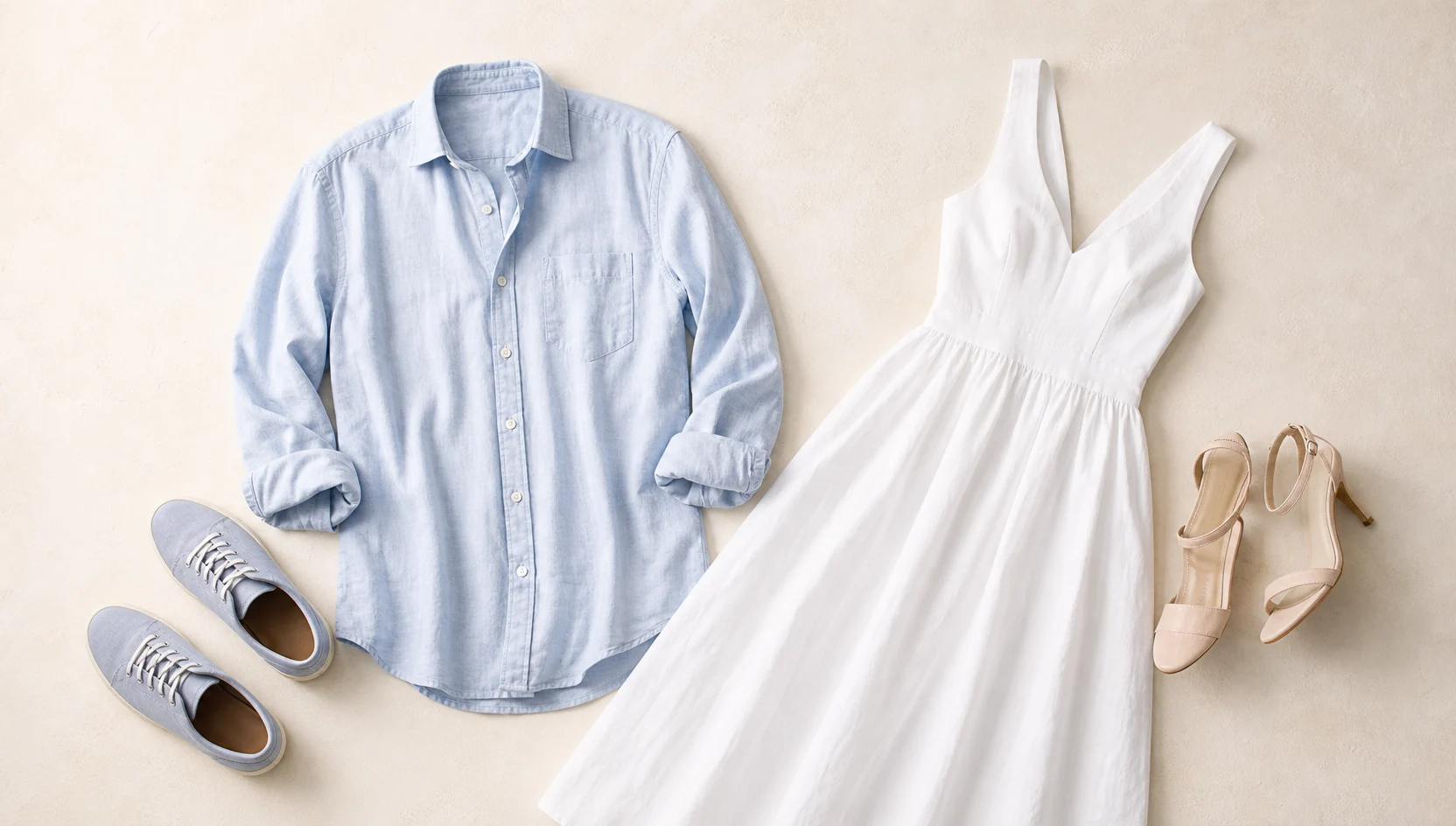 Outfit ideas for playful ring reveal by the fountain engagement photos
