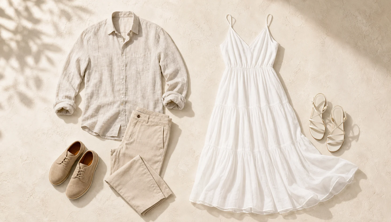 Outfit ideas for quiet forehead touch at golden hour on sea cliffs engagement photos