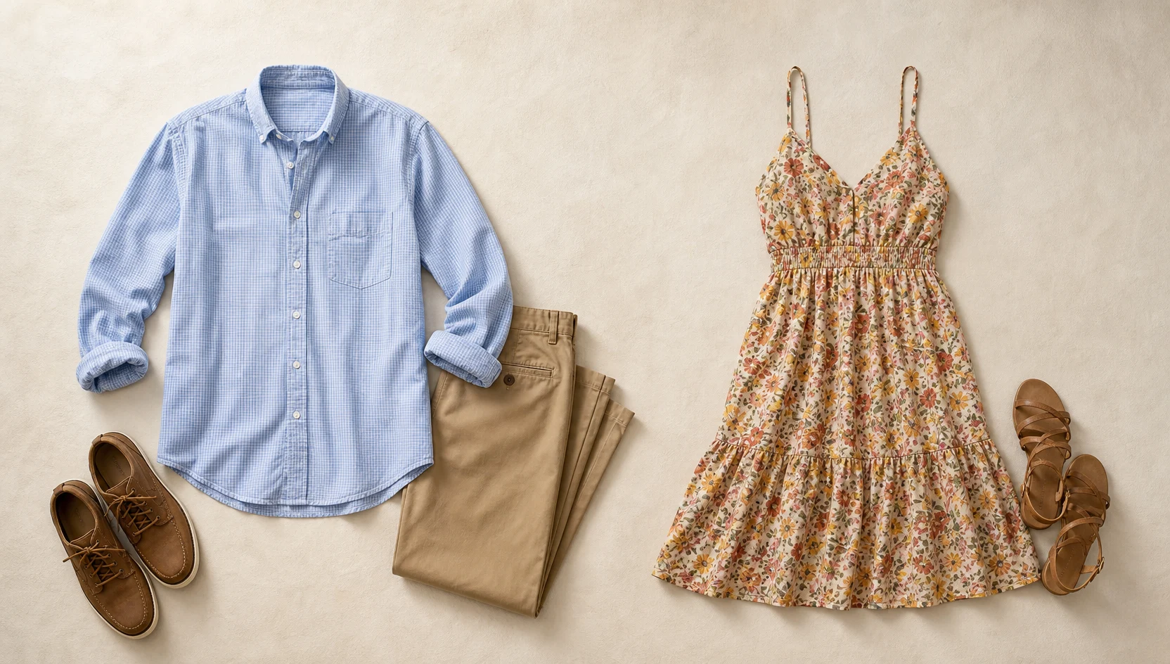 Outfit ideas for seated embrace at sunset prairie glow engagement photos