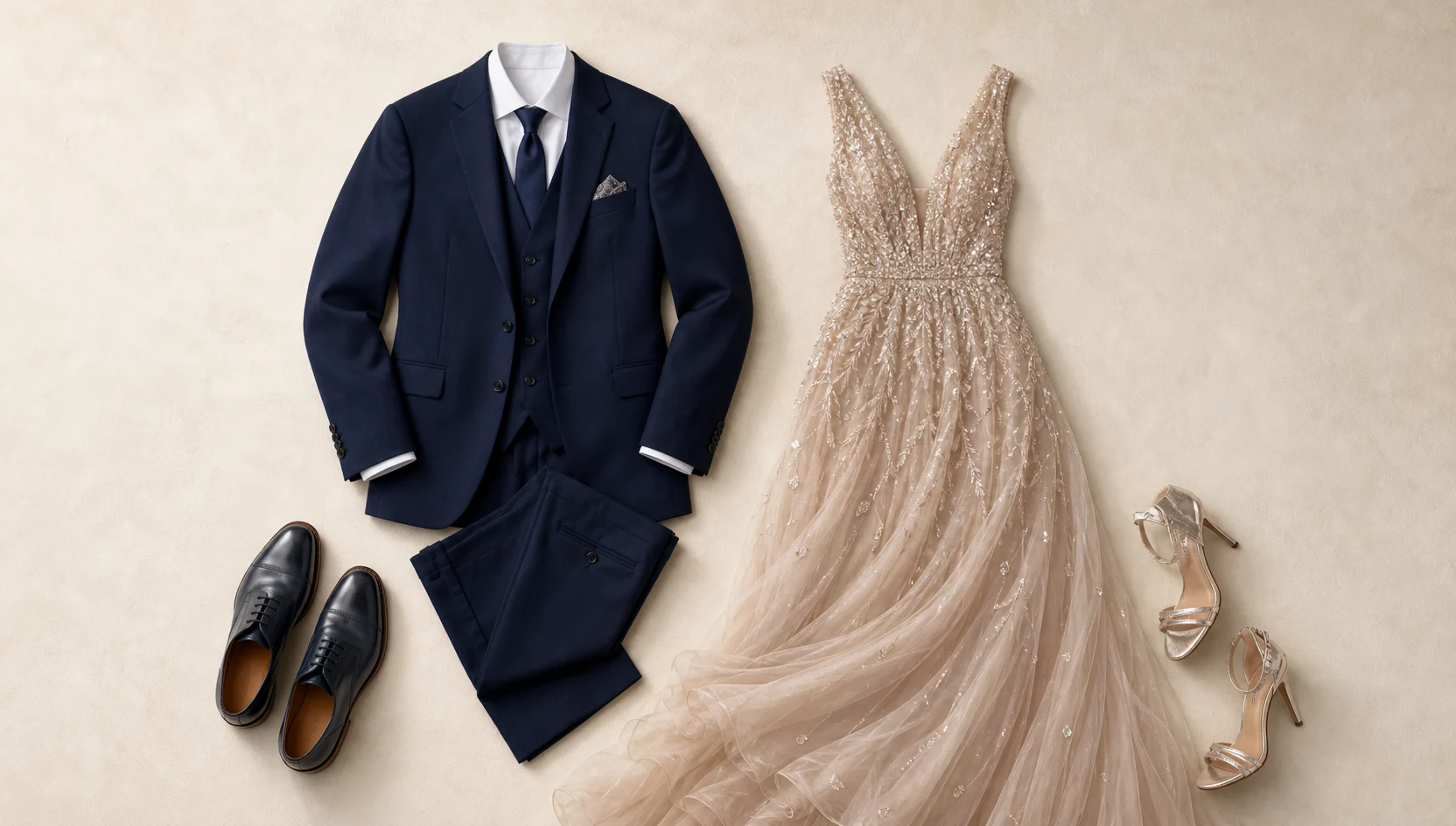 Outfit ideas for playful blue hour sitting on a snowy outcropping engagement photos