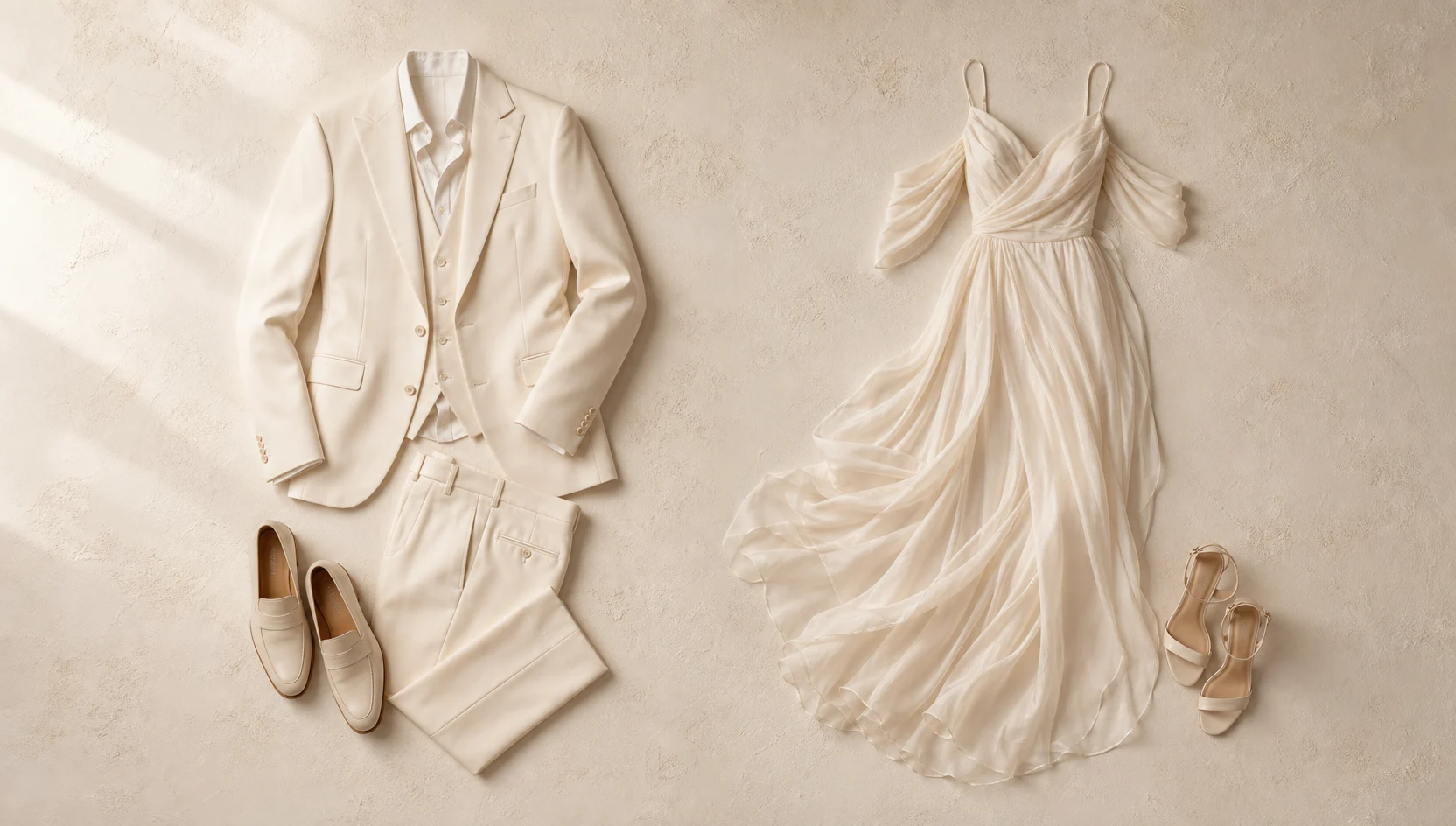 Outfit ideas for ethereal light on a library ladder engagement photos