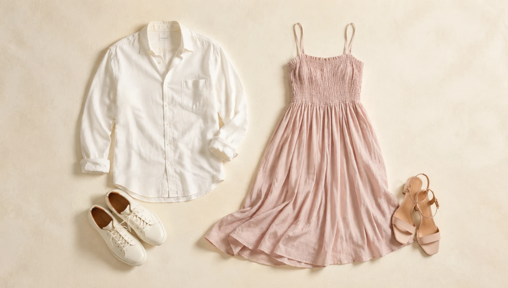 Outfit ideas for misty sunrise on the pier's edge engagement photos