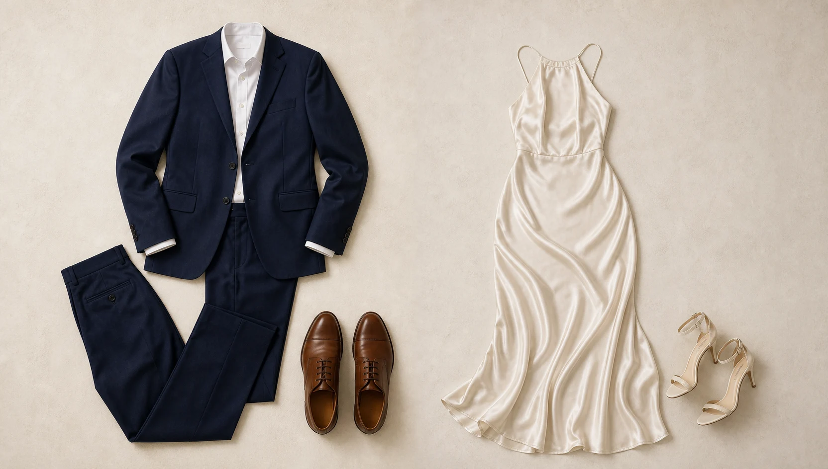 Outfit ideas for sunset serenity on a classic bench engagement photos