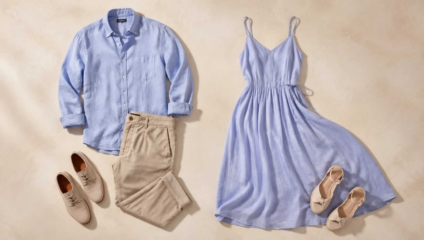 Outfit ideas for sunrise mist over a quiet tidepool engagement photos