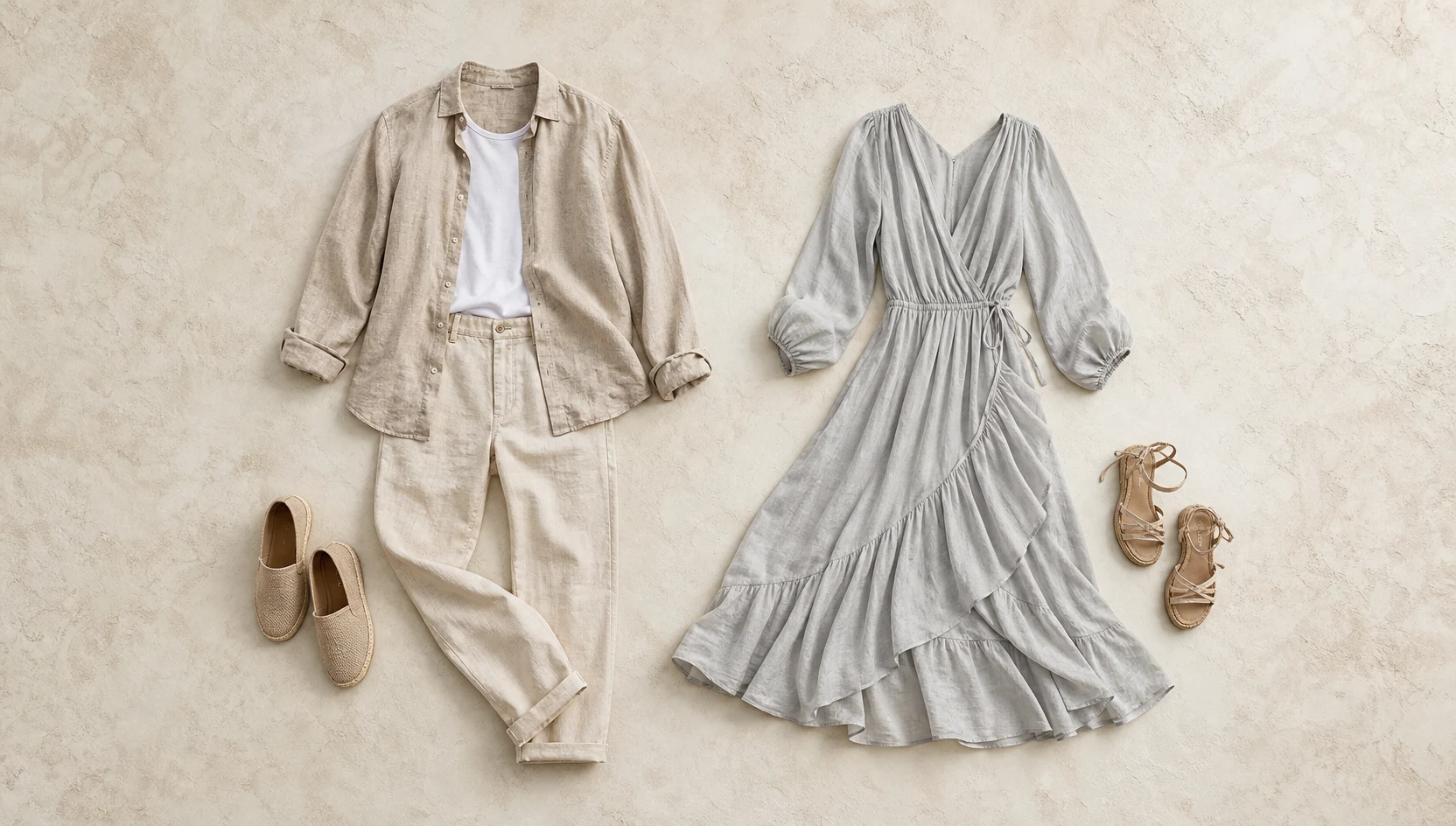 Outfit ideas for a barefoot dance as dusk turns to night engagement photos