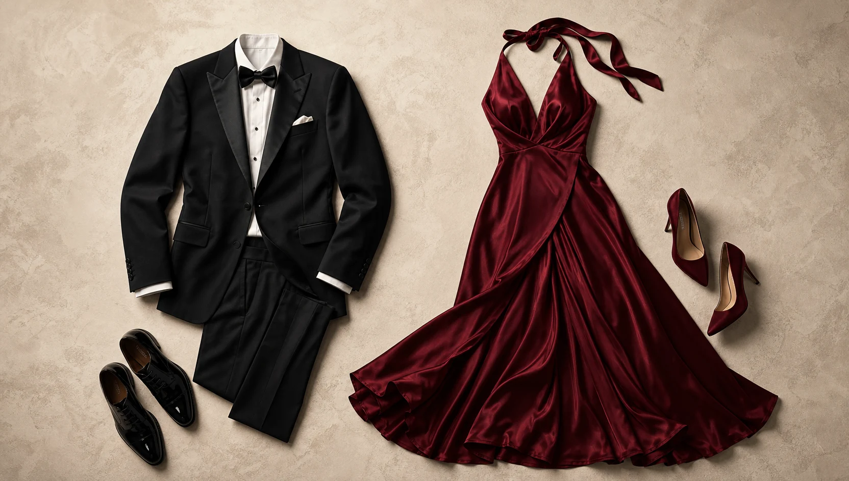 Outfit ideas for candlelit slow dance in a dark romantic café engagement photos