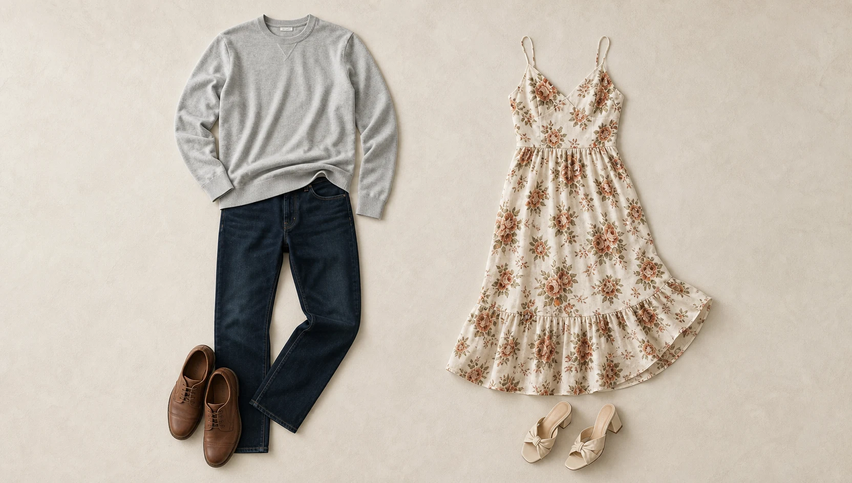 Outfit ideas for slow dance in cliffside fog engagement photos