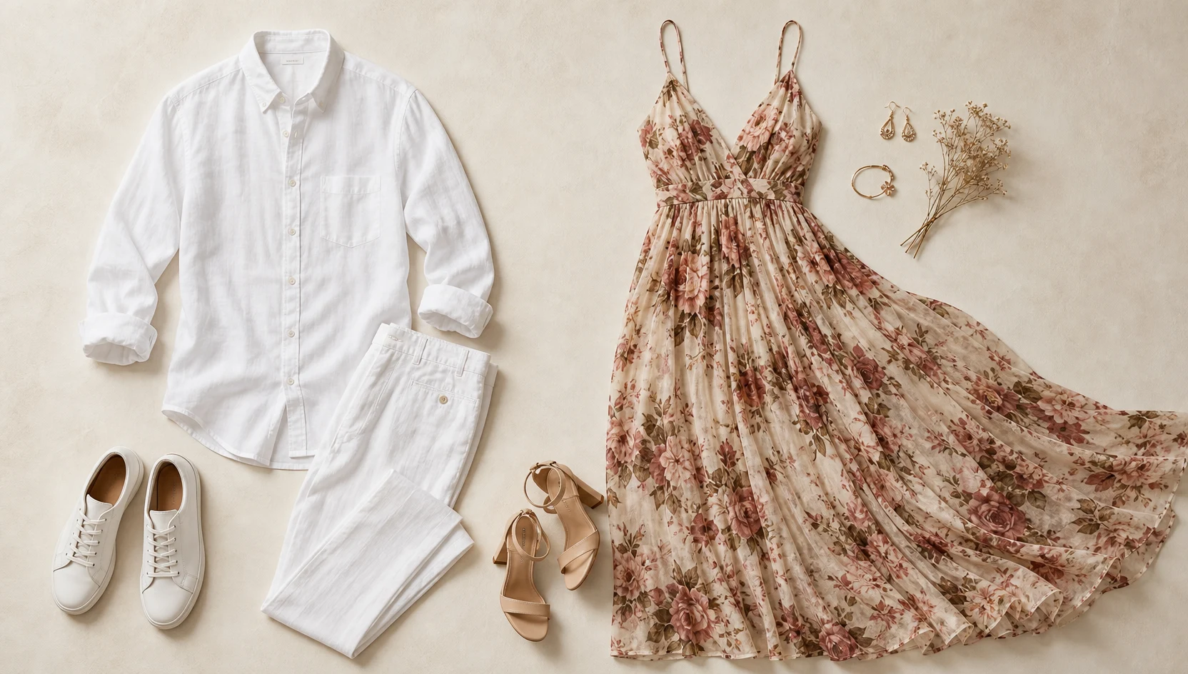 Outfit ideas for slow dance ankle-deep in foggy water engagement photos