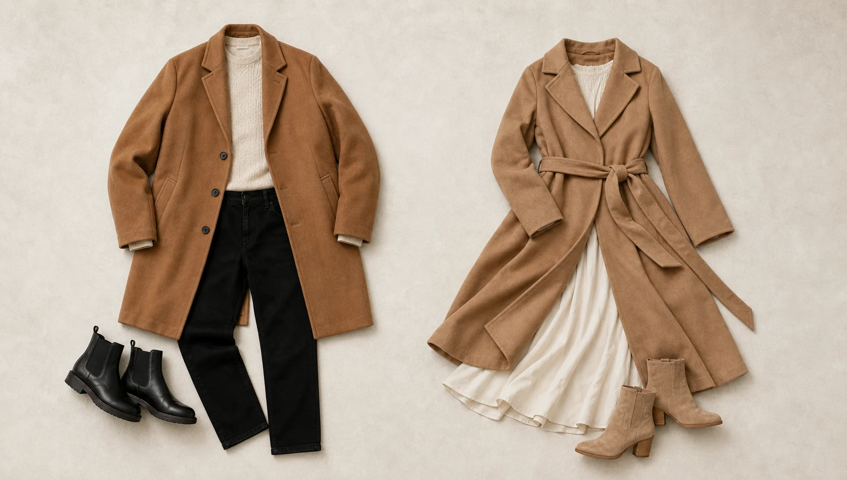 Outfit ideas for spontaneous dance in overcast field engagement photos