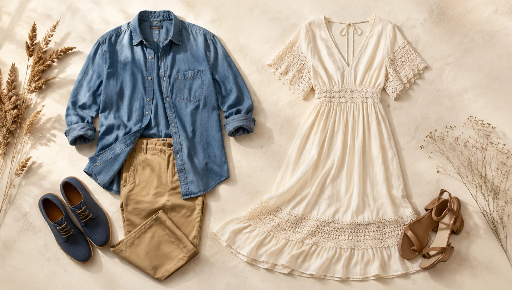 Outfit ideas for intimate slow dance under spring canopy engagement photos