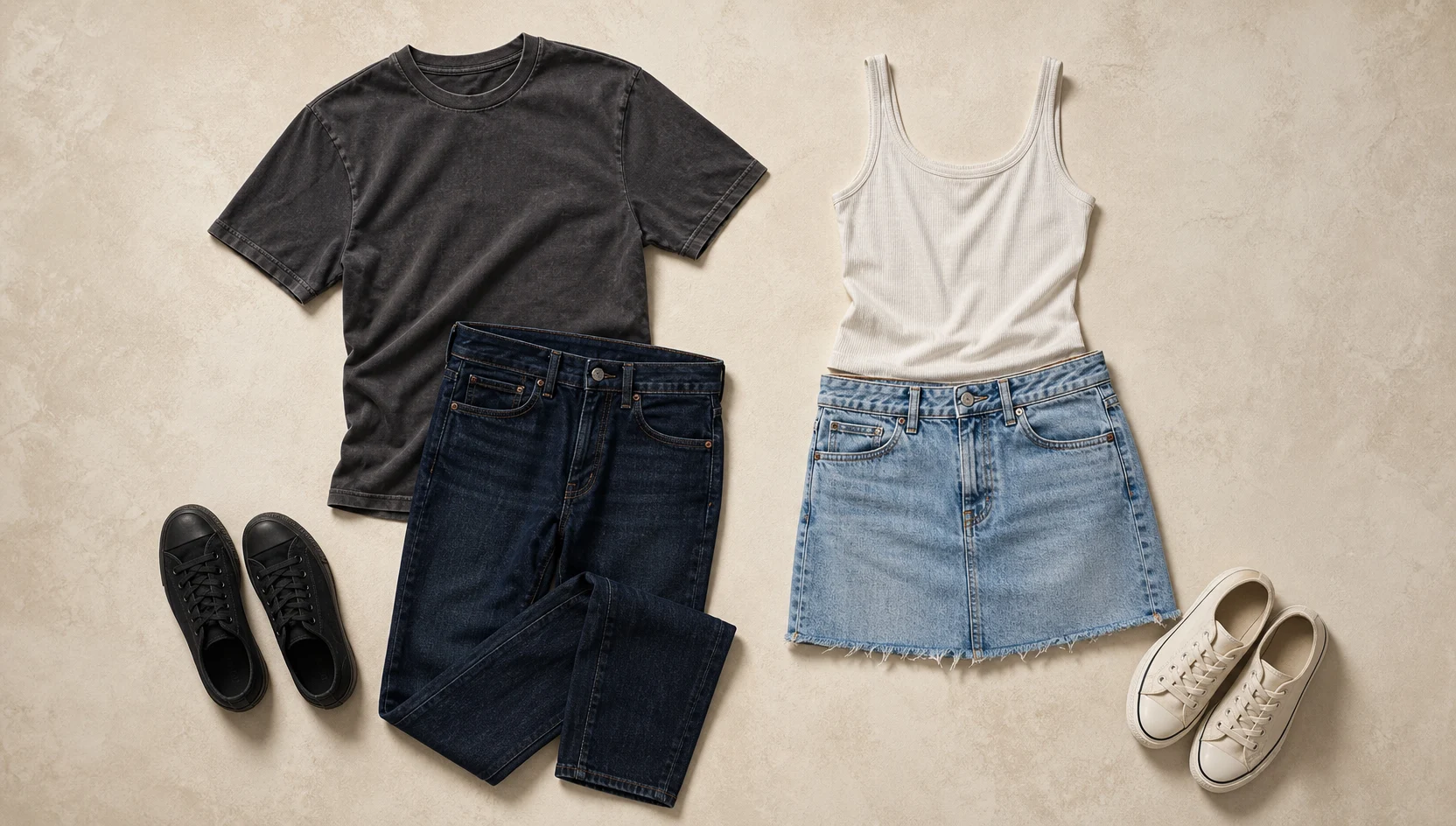Outfit ideas for slow dancing in a shaft of sunset light engagement photos