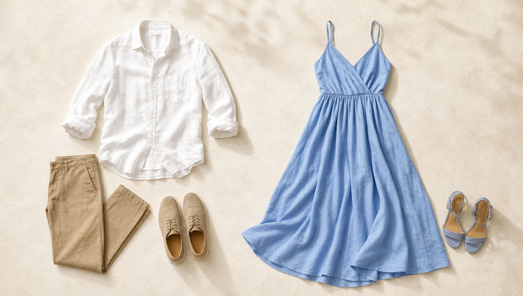Outfit ideas for sun-dappled slow dance amidst wildflower blooms engagement photos