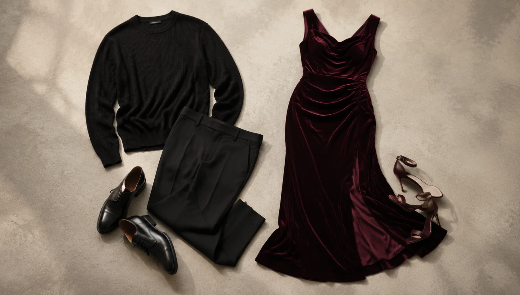 Outfit ideas for playful slow dance in soft fill light engagement photos