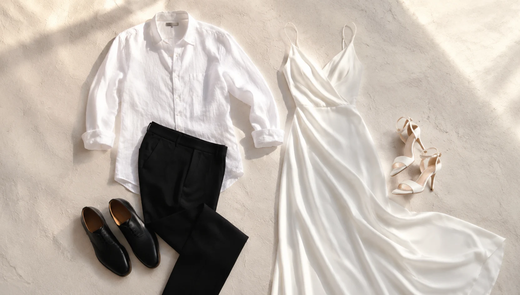 Outfit ideas for soft side-lit embrace on vintage sofa engagement photos