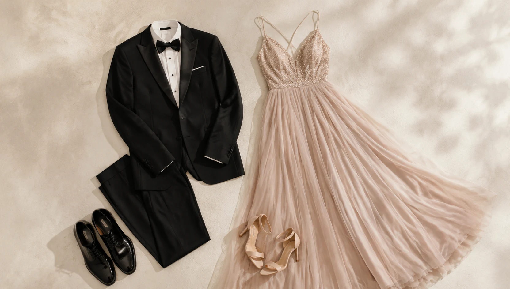 Outfit ideas for soft window light forehead touch in gallery engagement photos