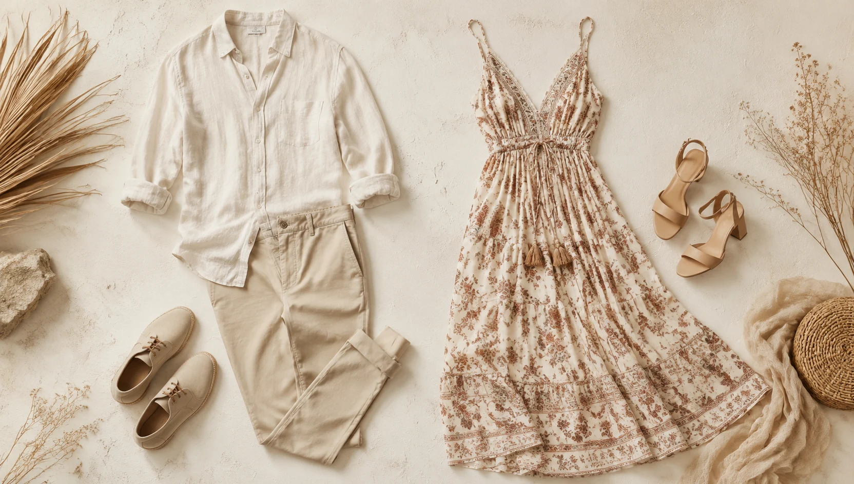 Outfit ideas for blue hour slow dance on empty cafe terrace in boho dress engagement photos