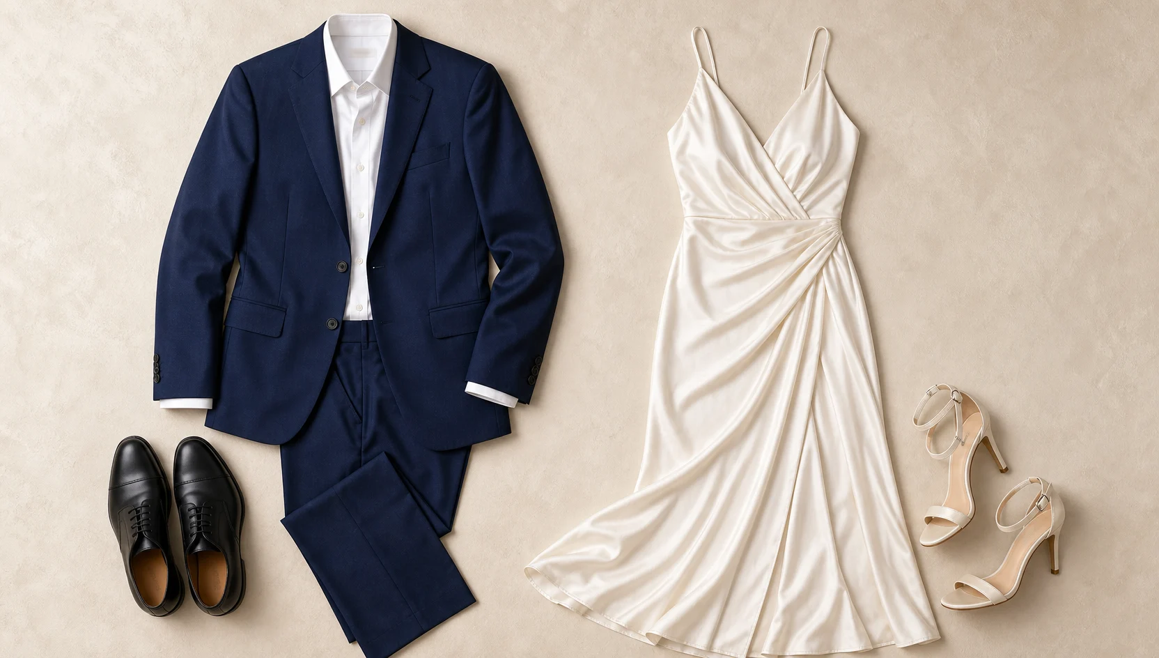 Outfit ideas for dreamy sunset embrace on a classic park bench engagement photos