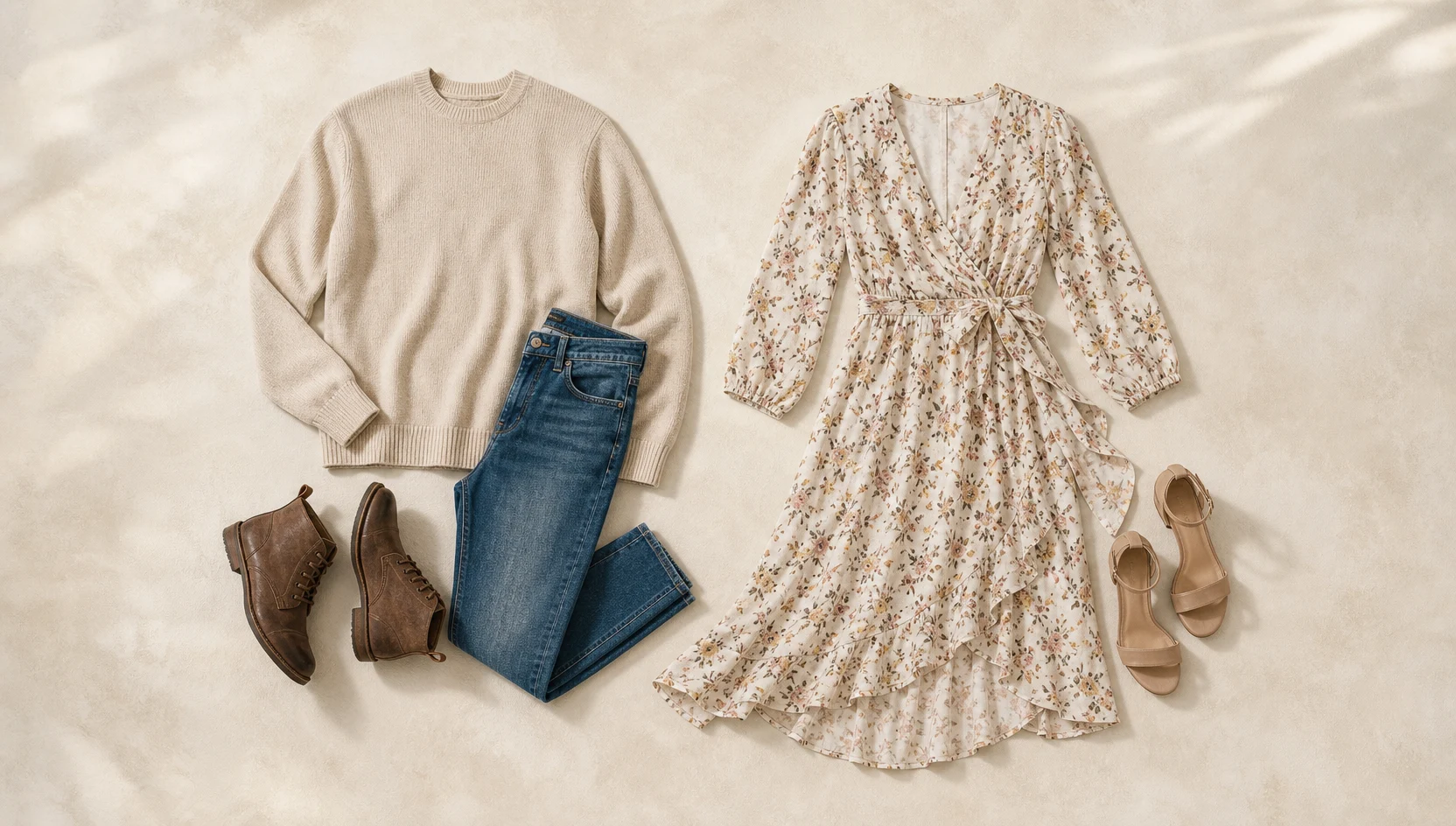Outfit ideas for playful stroll past the granite monument engagement photos