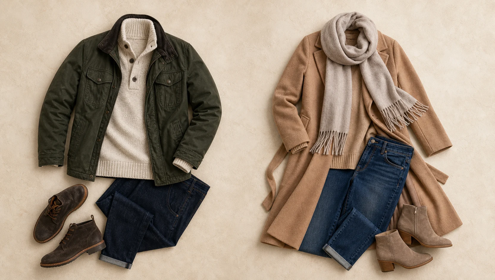 Outfit ideas for playful stroll through a maple cathedral engagement photos